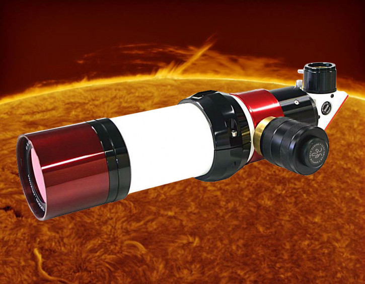 LUNT 60mm Ha Teleskop + DS 60 Filter, B600, Pressure Tuner, Crayford Auszug