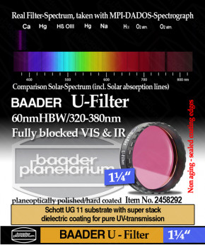 Baader U-Filter (ZWL 350nm) 1¼"