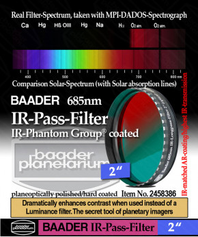 Baader IR-Passfilter (685nm) 2"