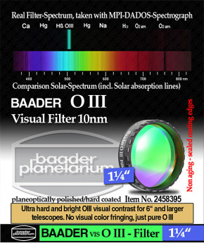 Baader O III Filter 1¼" - visuell
