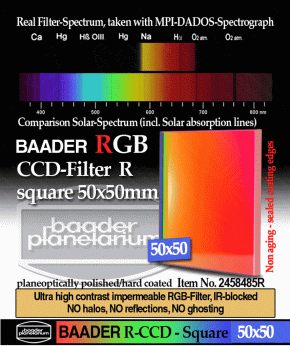 Baader R-CCD 50x50mm Filter
