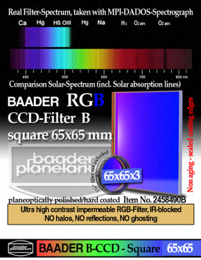 Baader B-CCD 65x65mm Filter