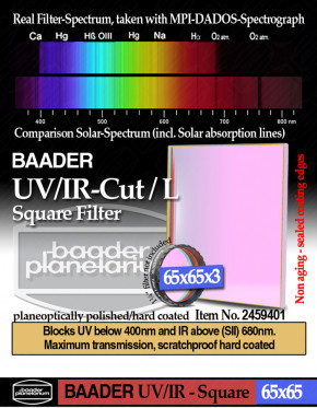 Baader UV-IR Sperr-/L-Filter 65x65mm